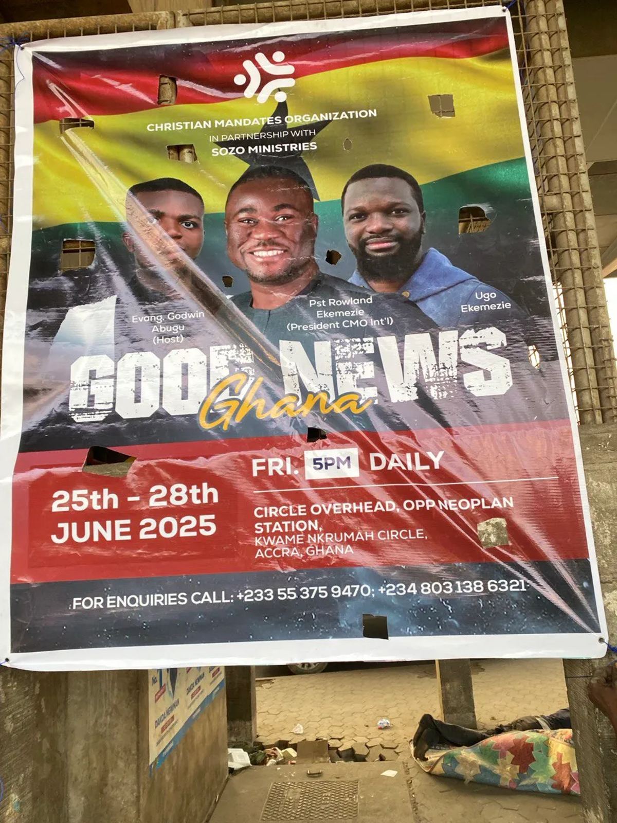 Good News Ghana poster: 25 to 28 June 2025, Circle Overhead, Kwame Nkrumah Circle, Accra